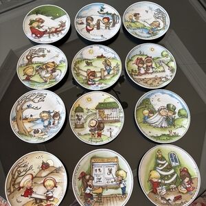 Charming Month Of The Year Collector's Plate Set - Ebeling & Reuss (Set of 12)